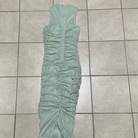 Ruched mesh dress - Picture 2 of 7